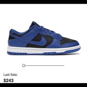 Low Nike Dunk retros Cobalt & Black